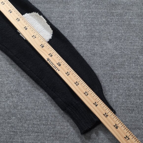 ViCOLO Northland Sweater Womens S/M Black White LS Pullover Italy Cotton Casual - Picture 8 of 14